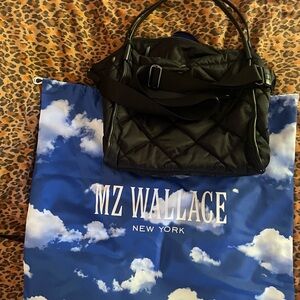 MZ Wallace Black Quilted Shoulder Bag